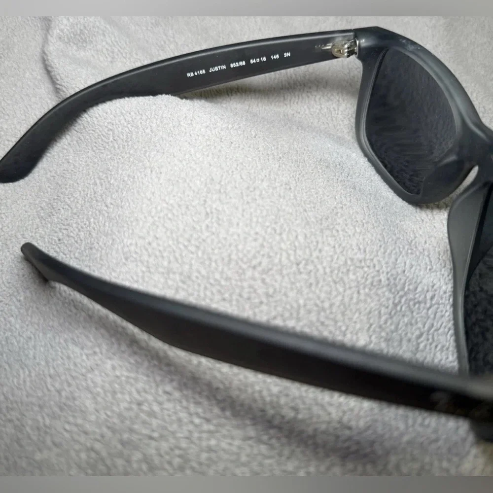 RAY BAN JUSTIN RB4165 852/88 54-16 MATTE GRAY FRAME ONLY $176 - Picture 7 of 12